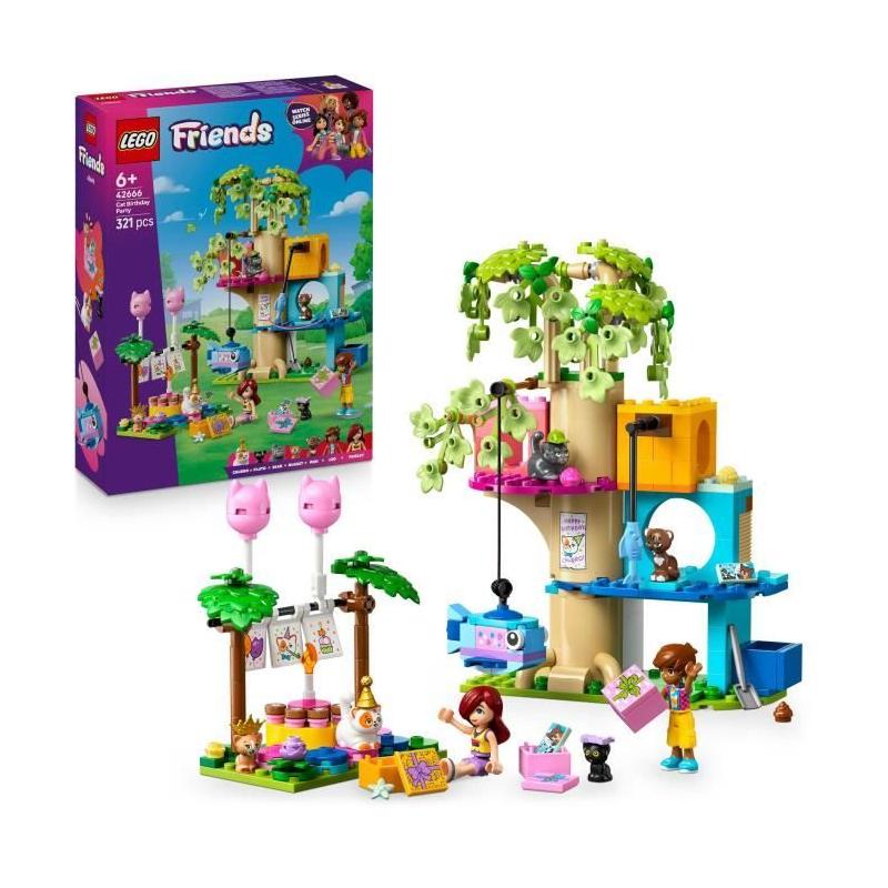 LEGO Friends 42666: Fête d'Anniversaire et Arbre à Chats - Jeu Filles 6 Ans