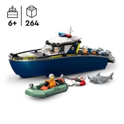 LEGO City 60456: Course-Poursuite en Bateau de Police!