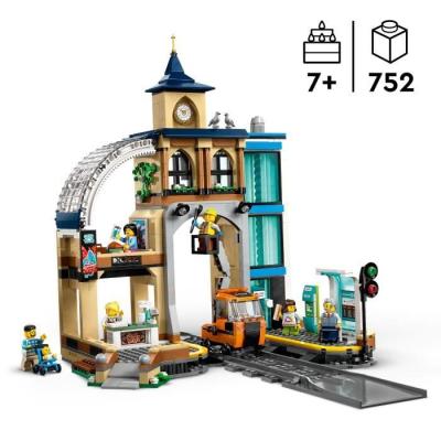 LEGO City 60469 La Gare Centrale - Jeu de Construction Dynamique