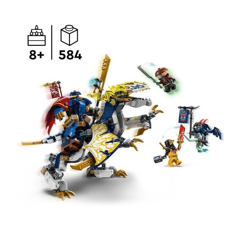 LEGO NINJAGO 71843: Construis ton Robot Dragonnier de Rogue!
