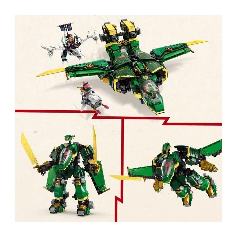 LEGO NINJAGO 71845: L'Avion-Robot De Lloyd pour les Experts en Construction