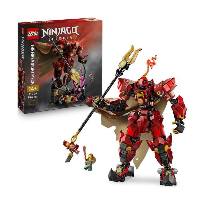 LEGO NINJAGO 71846 Le Robot du Chevalier de Feu - Un Jeu de Construction Enflamme l'Imagination
