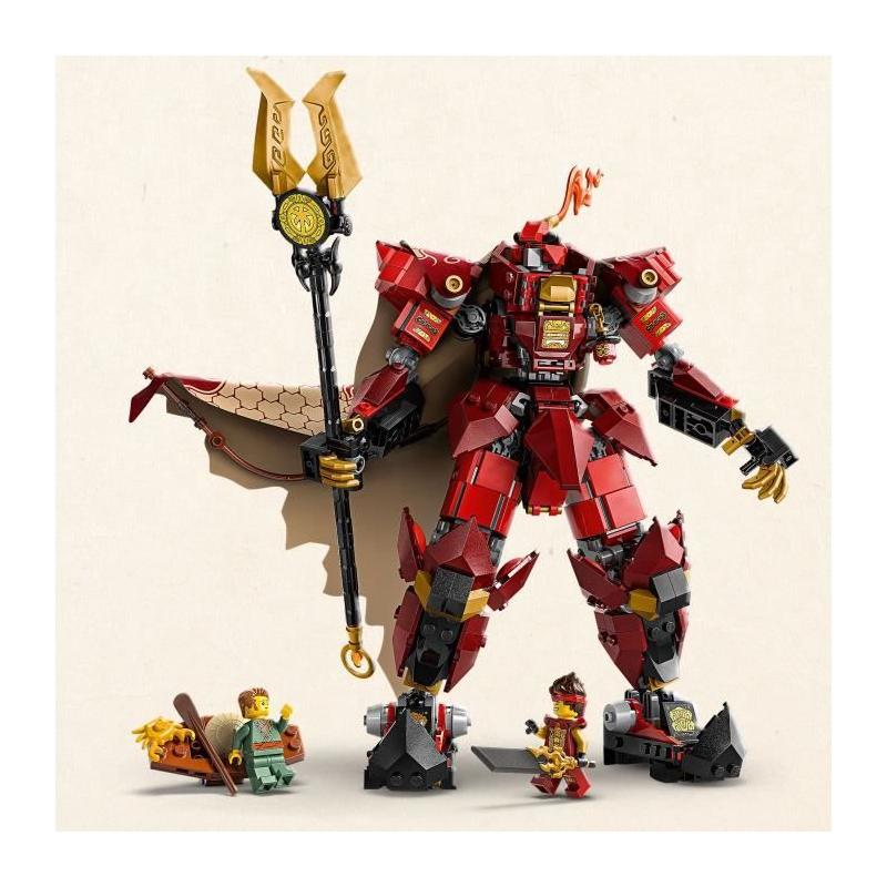LEGO NINJAGO 71846 Le Robot du Chevalier de Feu - Un Jeu de Construction Enflamme l'Imagination