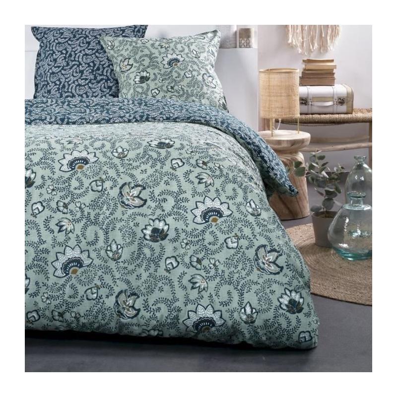 Parure de lit TODAY Sunshine Bleu 220x240 cm - Coton naturel - Autres motifs