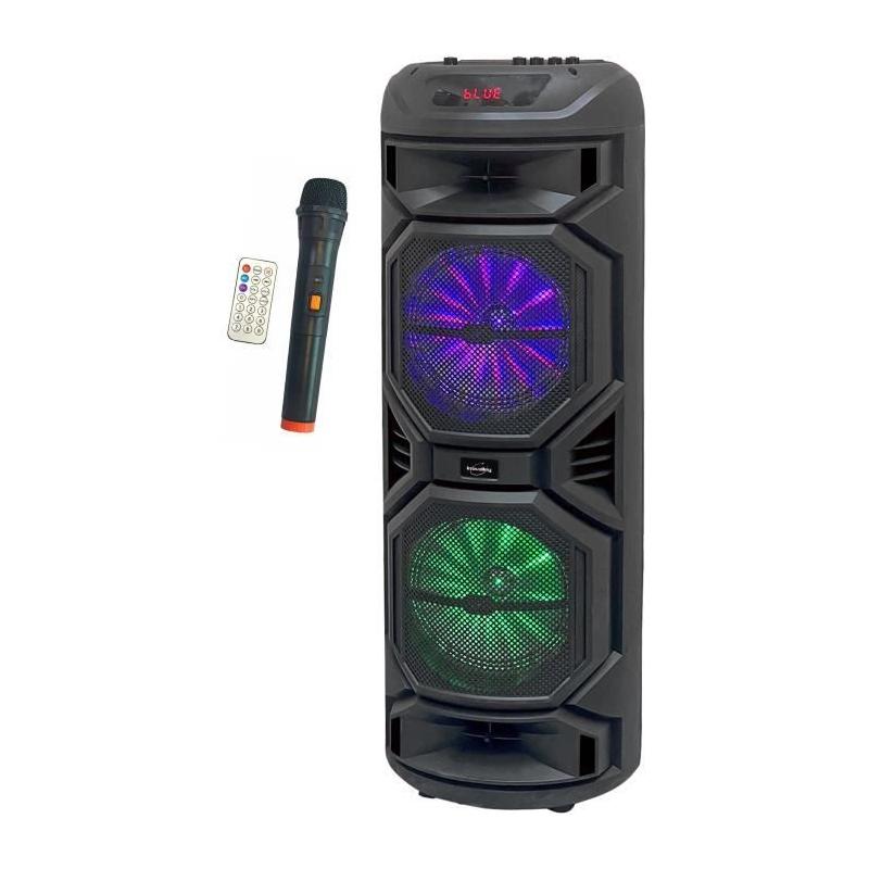 Enceinte Karaoké lumineuse 800W - INOVALLEY - Bluetooth V5.0