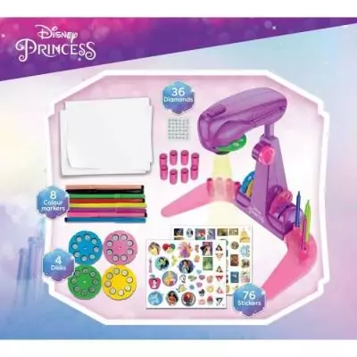 Projecteur de dessins LISCIANIGIOCHI - PRINCESSES - Accessoires inclus Projecteur de dessins LISCIANIGIOCHI - PRINCESSES - Accessoires inclus