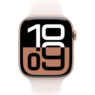 Apple Watch Series 10 GPS 46mm Rose Gold avec Bracelet Light Blush - S/M