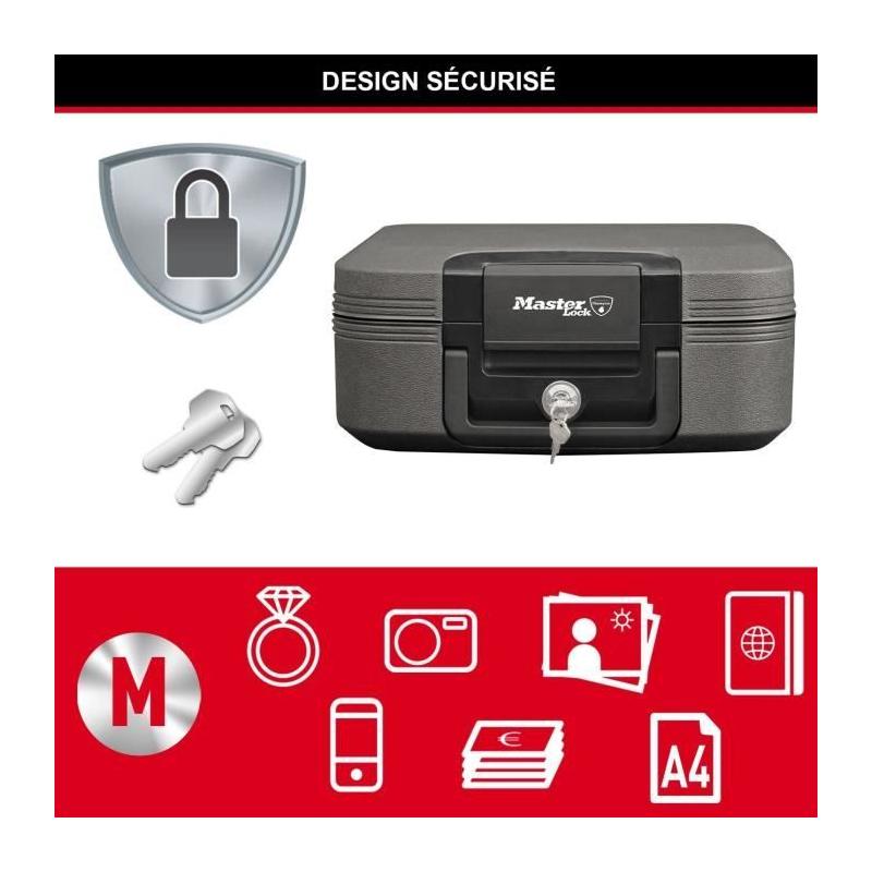 Coffre-fort ignifuge et étanche Master Lock - Medium