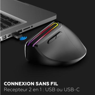 Souris ergonomique sans fil Mobility Lab ML314259 - Noir