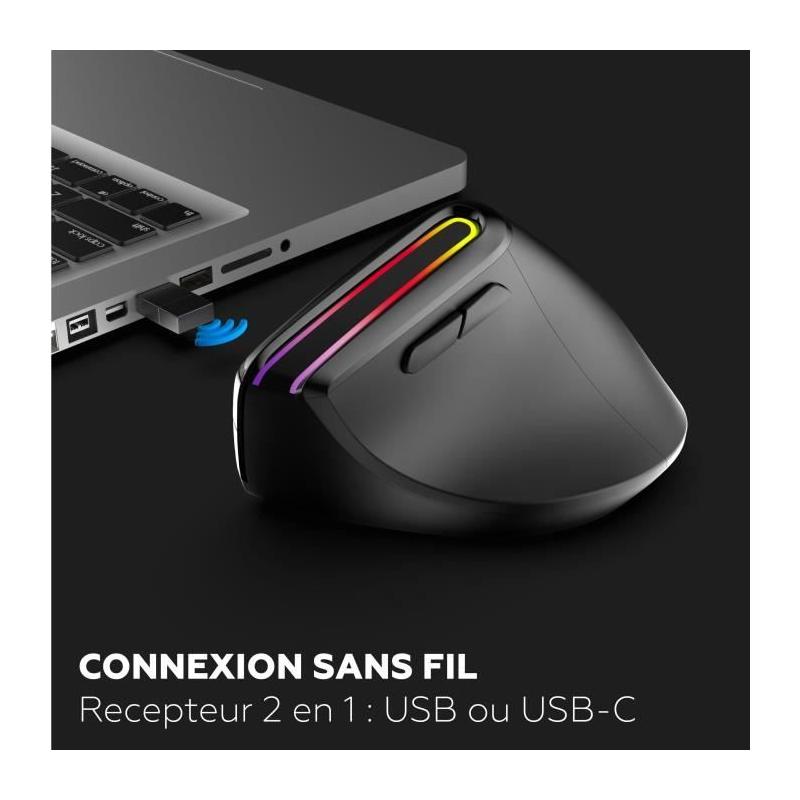 Souris ergonomique sans fil Mobility Lab ML314259 - Noir