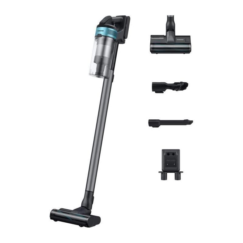 Aspirateur Balai SAMSUNG Jet 75E Turbo - 200 AW - 60min - Gris / Bleu