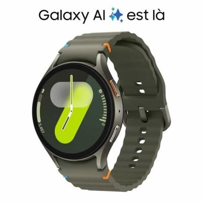 Montre connectée Samsung Watch7 44mm Vert Kaki : le must-have intelligent!