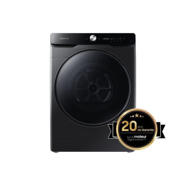 Seche-linge pompe a chaleur SAMSUNG DV16T8520BV - 16 kg - Digital Inverter - L84,4cm - Classe A++ Optimal Dry - Noir