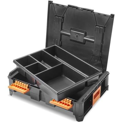 Boîte outils compartimentée TOOD - 5 cases fixes - 40x30x7 cm