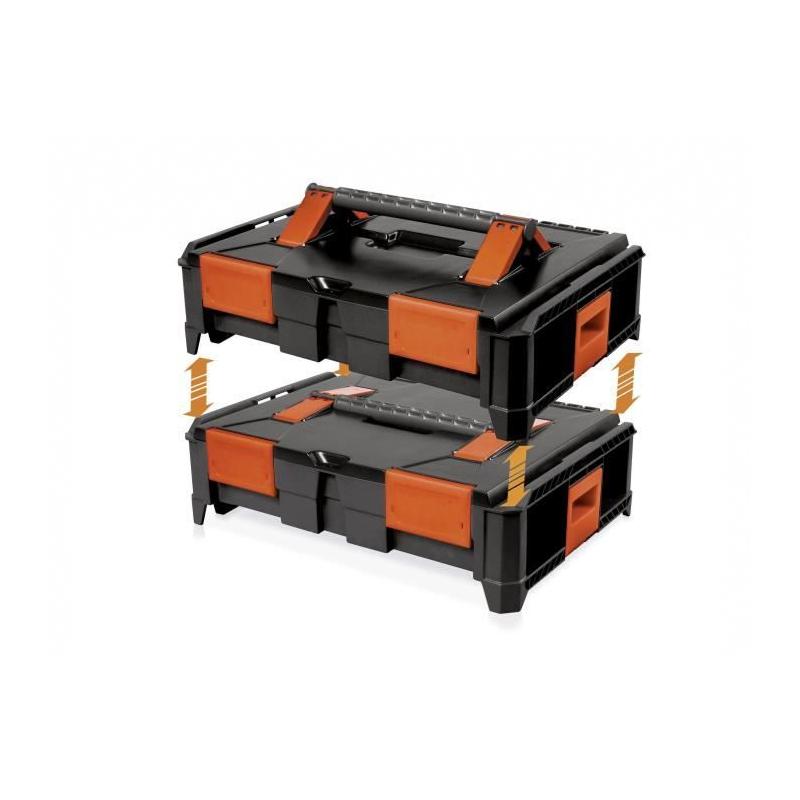 Coffret professionnel emboîtable ABS 46x34x21 cm