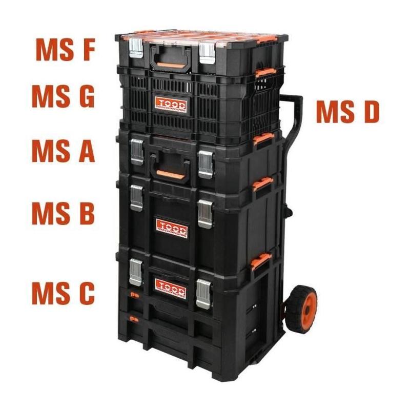 Panier modulaire TOOD - Transport facile - 53x34x25 cm