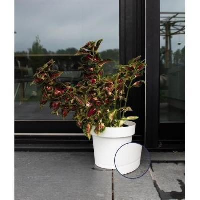 Pot réserve d'eau Garden ID Glamour Blanc 40 cm - Intérieur/extérieur - Design épuré