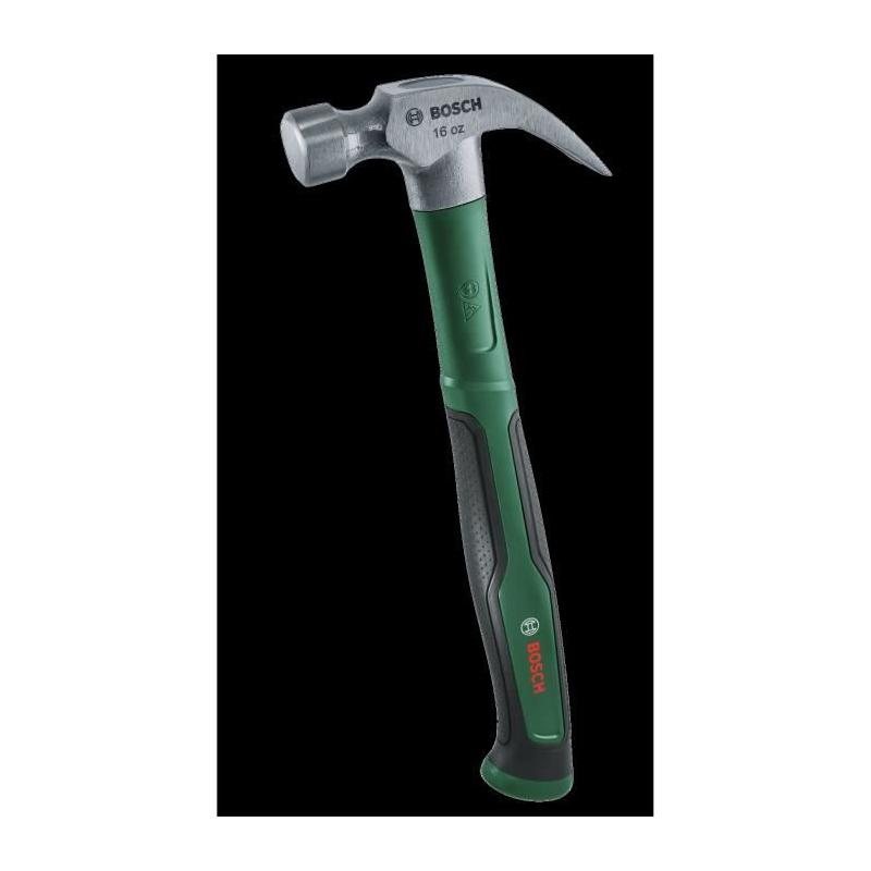 Marteau arrache-clou Bosch 450 g (acier au carbure dur, manche Softgrip)