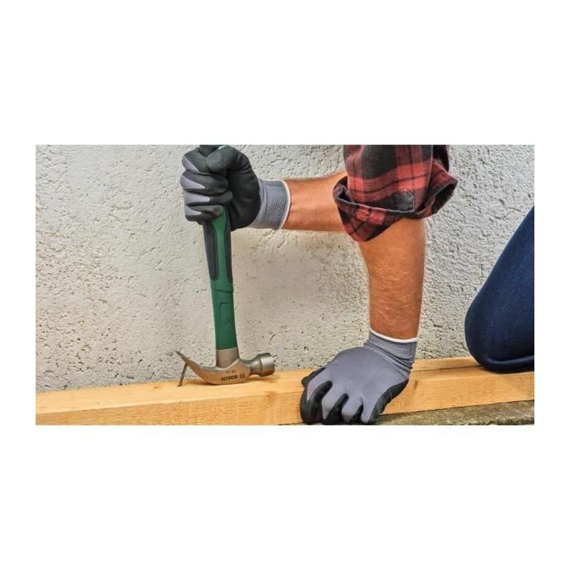 Marteau arrache-clou Bosch 450 g (acier au carbure dur, manche Softgrip)
