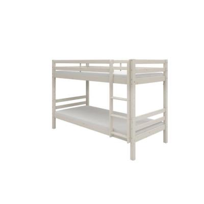 Lits superposés séparables enfant - Pin massif blanc - 2x90x200 cm