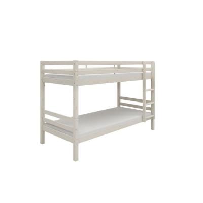 Lits superposés séparables enfant - Pin massif blanc - 2x90x200 cm