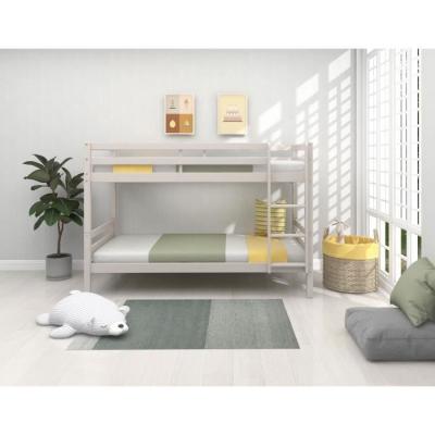 Lits superposés enfant séparables - Pin massif gris clair