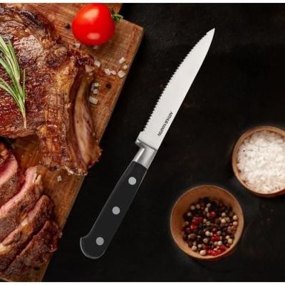 Ensemble de couteaux de steak - ARTHUR MARTIN - 4 pièces - Noir