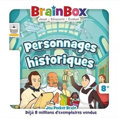 Jeu d'apprentissage BrainBox Pocket : Personnages Historiques