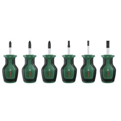 Bosch Set de 6 tournevis courts (pour endroits restreints PH/PZ/TX/Pla