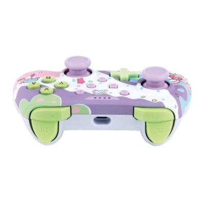 Manette filaire Hello Kitty pour Nintendo Switch, Switch OLED et PC - Vibration - Violet/rose