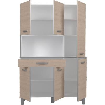 Buffet de Cuisine OSLO 120 cm - 1 Tiroir et 6 Portes