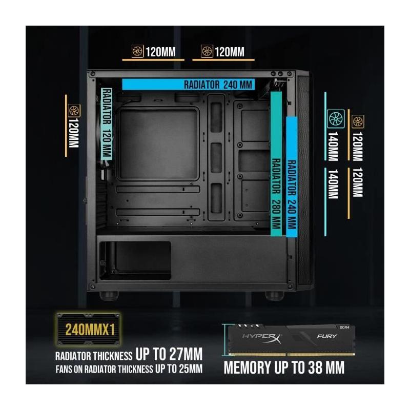 Boitier PC Bitfenix Nova Mesh SE M-ATX ARGB - Compact et Lumineux