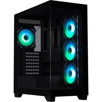 Boîtier PC BITFENIX CETO Premium - Moyen tour ATX Noir - Verre trempé