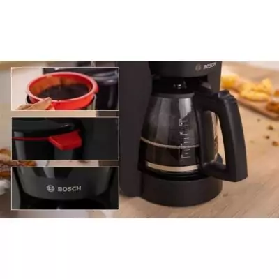 Cafetière Filtre Bosch TKA2M113 MyMoment Noire 1,25L - Anti-gouttes Cafetière Filtre Bosch TKA2M113 MyMoment Noire 1,25L - Anti-gouttes