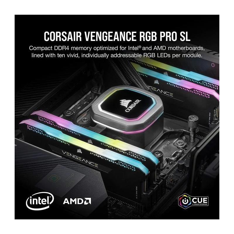 CORSAIR VENGEANCE RGB PRO - 16Go 3600Mhz - Noir