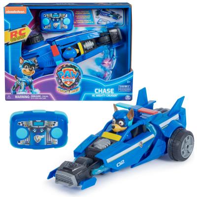 PAW Patrol - Pat Patrouille - Véhicule RC Chase - Voiture Télécommandée Chase - Figurine À Collectionner - Pat Patrouille Jouet