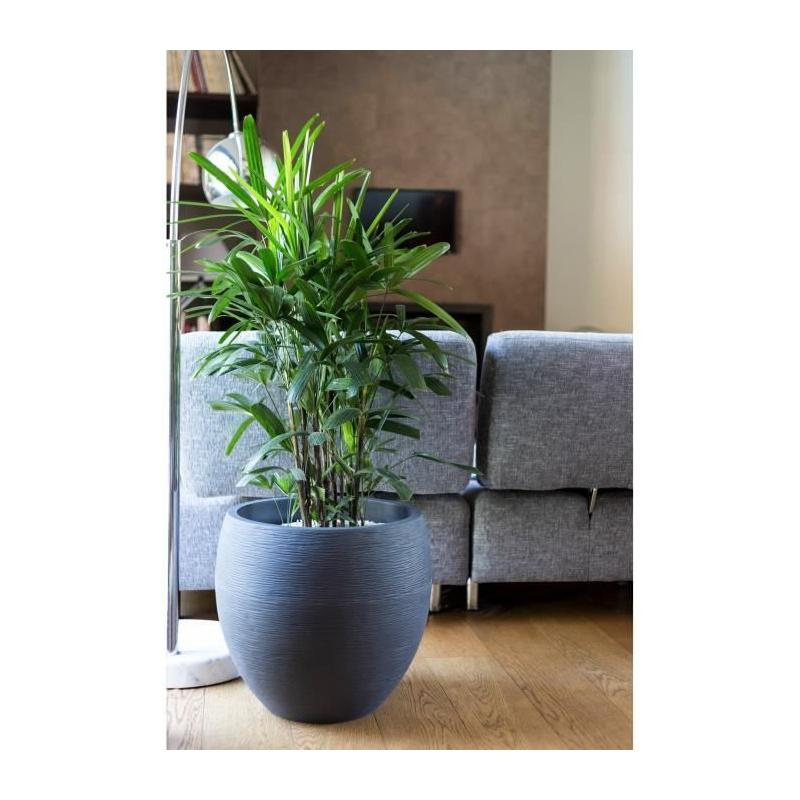 Pot de fleur EDA rond Graphit Ø50cm - 46L Gris anthracite