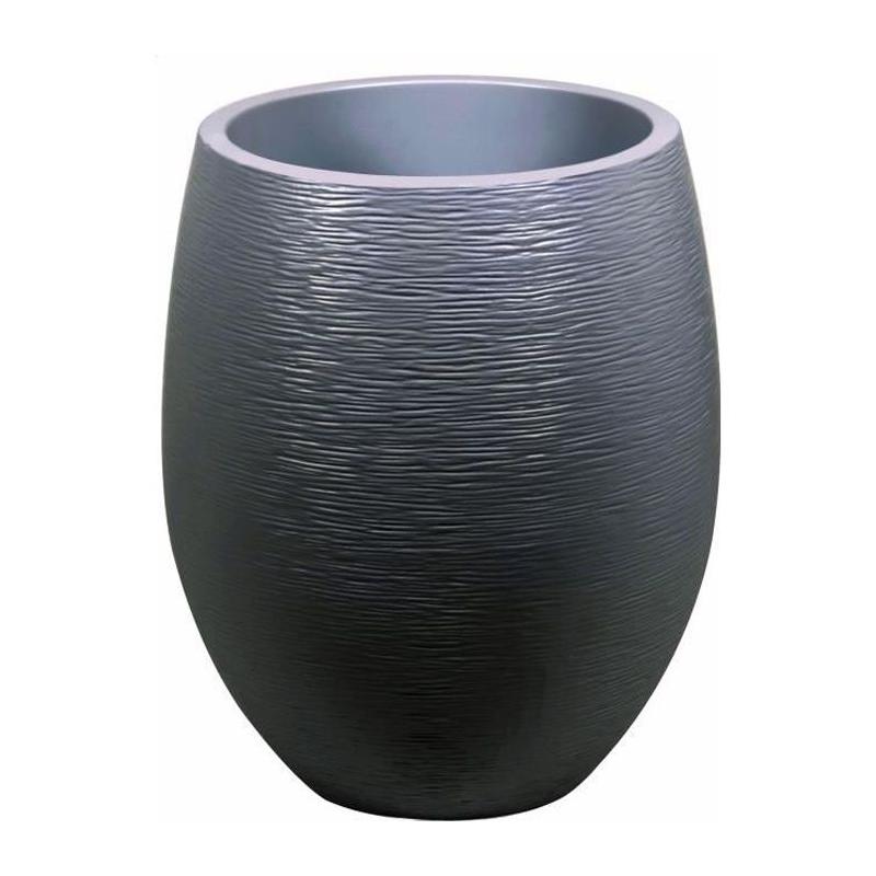 Jardinière Graphit Ø50cm - 53L - Gris anthracite