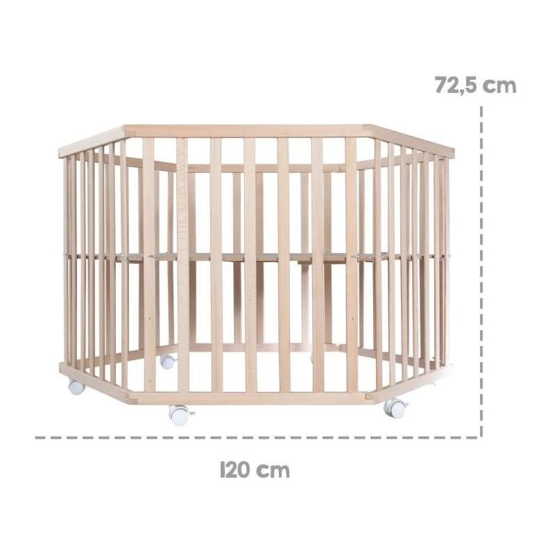 Parc Bébé Hexagonal Roba - Liebhabear - Réglable en Hauteur