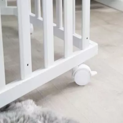 Parc bébé hexagonal Roba Little Stars blanc - Confortable et sécurisé