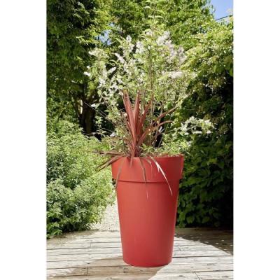 Vase Toscane haut rouge rubis - Ø 46 x H 65 cm - 67 L