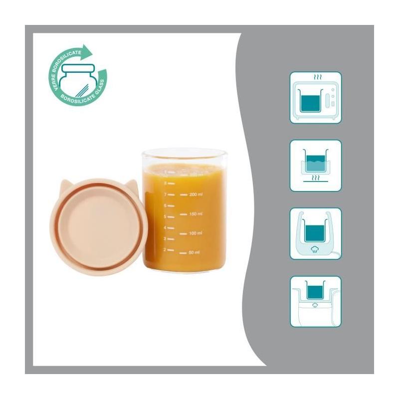 Pots de conservation en verre Babymoov ISY BOWLS 250ml