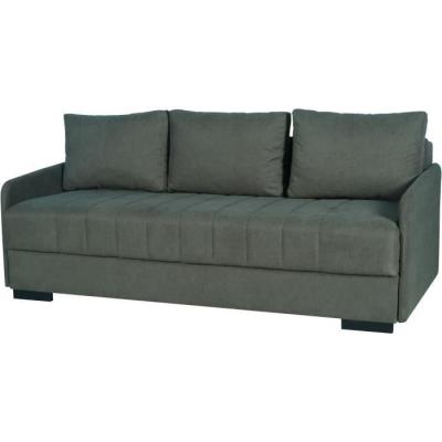 Canapé convertible 3 places BETTA - Vert foncé - Couchage 145 x 190 - Coffre rangement