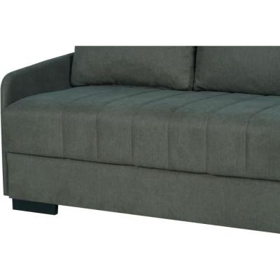 Canapé convertible 3 places BETTA - Vert foncé - Couchage 145 x 190 - Coffre rangement