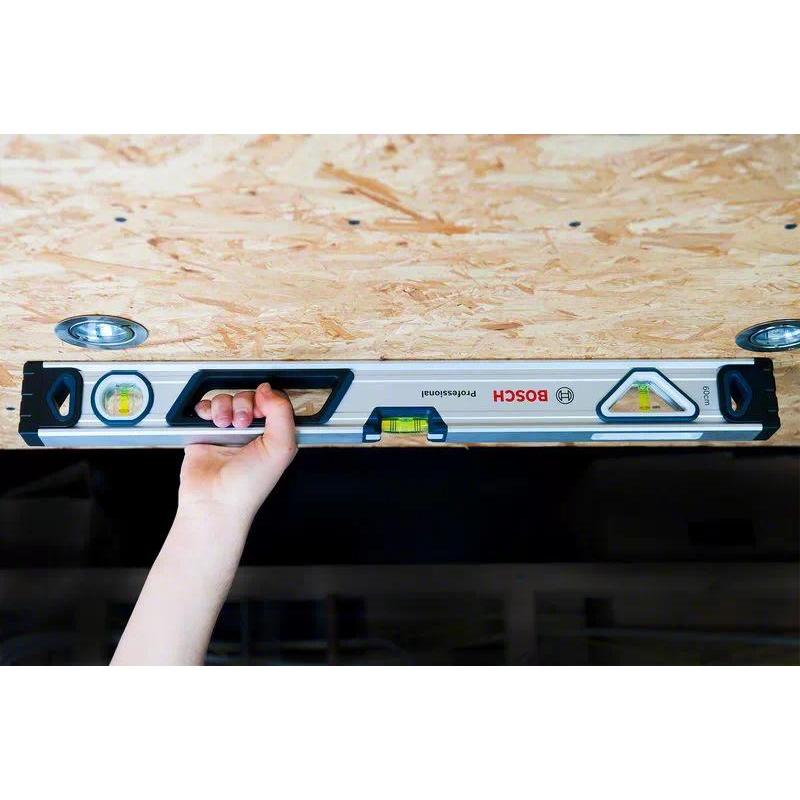 Bosch 1 600 A01 6BP niveau 0,6 m Noir, Bleu, Acier inoxydable