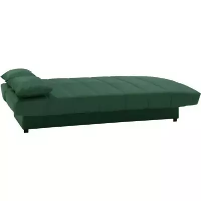 Banquette clic clac 3 places vert 100% coton - Style Contemporain