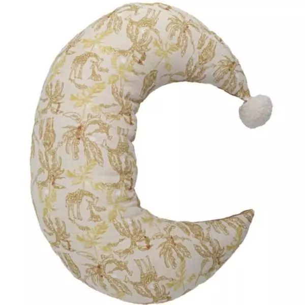 Coussin bébé demi lune Beige 30x40 cm
