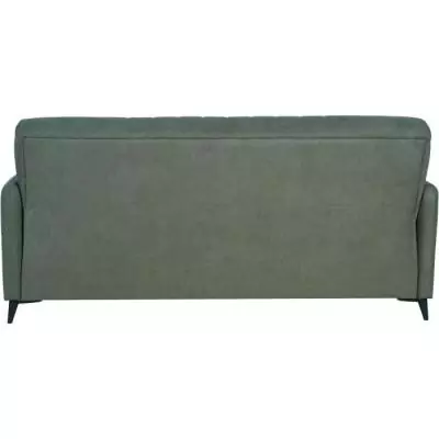 Canapé convertible 3 places ENZO - Tissu vert foncé - Coffre de rangement Canapé convertible 3 places ENZO - Tissu vert foncé - Coffre de rangement