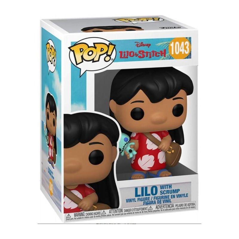 Figurine Funko Pop Lilo & Stitch - Lilo avec Scrump - Disney - Enfant