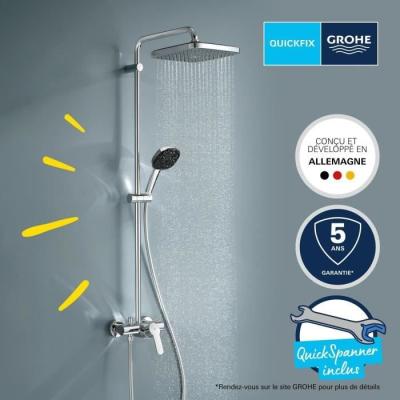 Colonne de douche GROHE Vitalio Comfort 250 - Economie d'eau